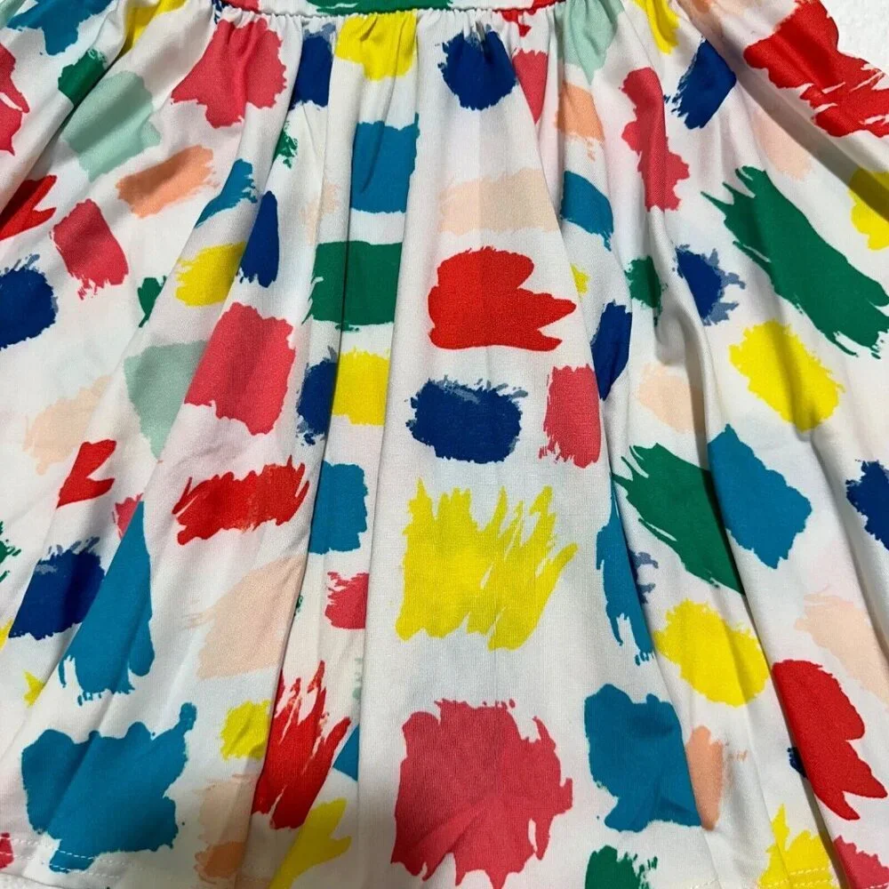 Dot Dot Smile Girl’s Size 3/4‎ Colorful Paint Swatch Ballerina Twirl Dress NWT